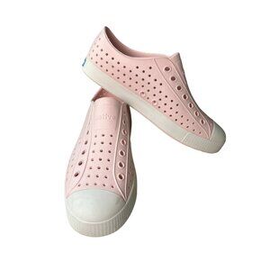 Native Jefferson Pink Slip-On Shoes Womens 10 Rubber Casual Wear Water-Resistant